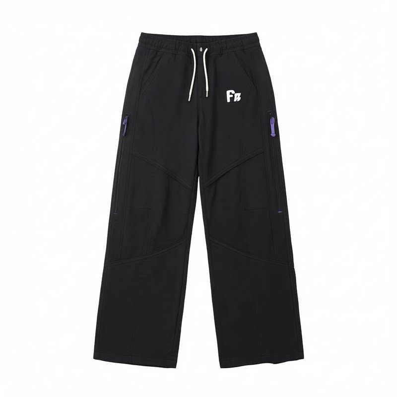 春秋防风防水机能风直筒冲锋裤男