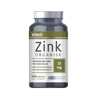 Elexir进口有机锌片zinc成人补锌男士女士儿童硫酸锌柠檬酸锌元素