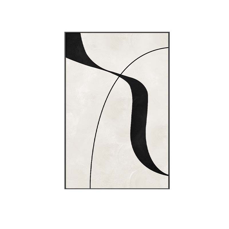 抽象黑白客厅装饰画沙发背景高档挂画现代简约艺术线条大气落地画