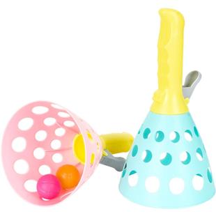 亲子互动球类玩具男孩益智趣味弹力抛接球双人弹射对接球儿童运动