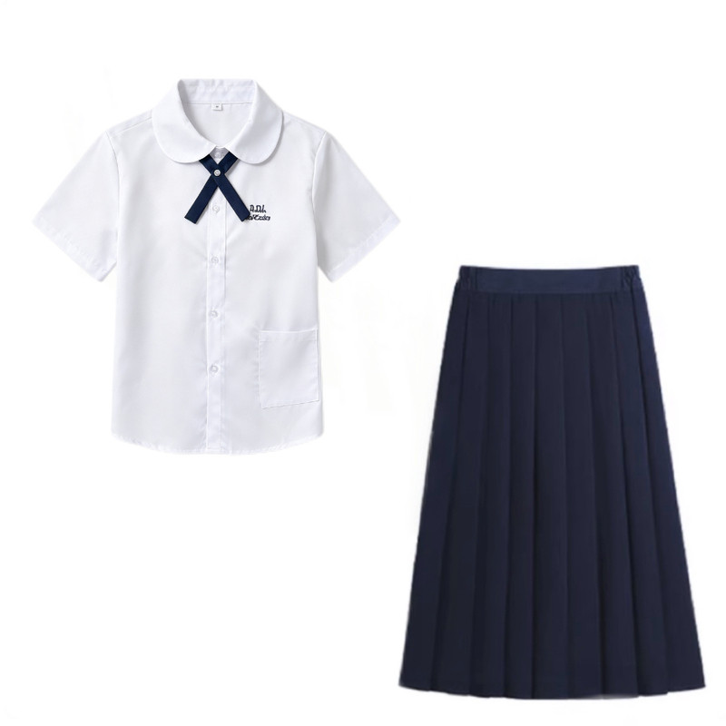 泰国泰式校服日系学院风男女高初中运动会毕业班服jk制服衬衫套装