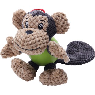 狗狗玩具毛绒幼犬磨牙耐咬大小型犬金毛泰迪布绒发声玩具宠物用品