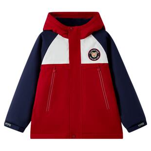 【三防】PawinPaw卡通小熊童装25年冬季新款男童连帽外套夹克宽松