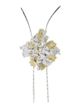 豆豆同款抽拉式粗花呢项链锁骨链