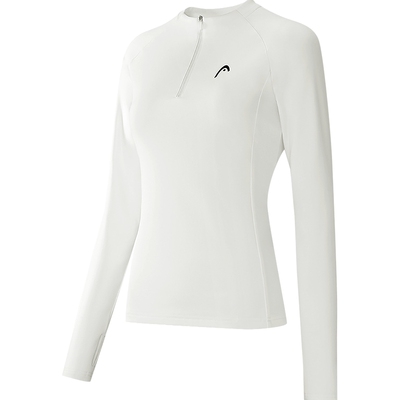 HEAD海德健身训练半开襟长袖T恤