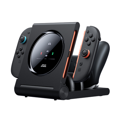 适用任天堂Switch1/2 JoyCon分体手柄充电ns2 Pro手柄充电底座joycon充电支架NS配件游戏卡带收纳盒