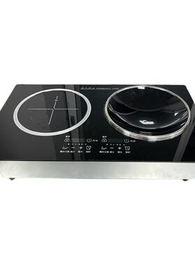 10000W电磁炉双灶嵌入式台式商用家用大功率5000W猛火电灶双头炉