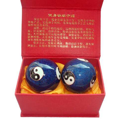 保定铁球健身球中老年手球保健球空心铃音球手握手转球礼品球