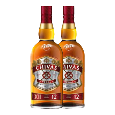 芝华士威士忌12年1L双支