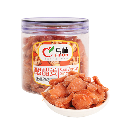 【买1送1】 215gx1瓶酸醋姜 生姜片酸姜条咸姜片辣姜块 姜干