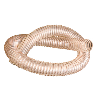 PU聚氨酯吸尘管软管镀铜钢丝雕刻机开料机伸缩透明木工业通排风管