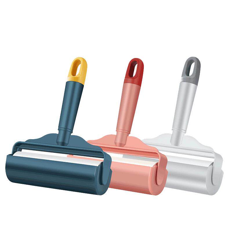 粘毛器滚筒床上吸头发可撕式纸滚刷衣服灰尘毛刷除毛粘纸卷纸神器