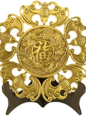 春节喜庆龙凤挂件蝙蝠五福临门