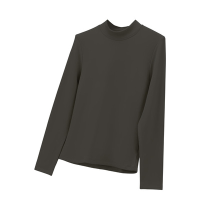 韩玛斯德绒发热中领打底衫女秋冬