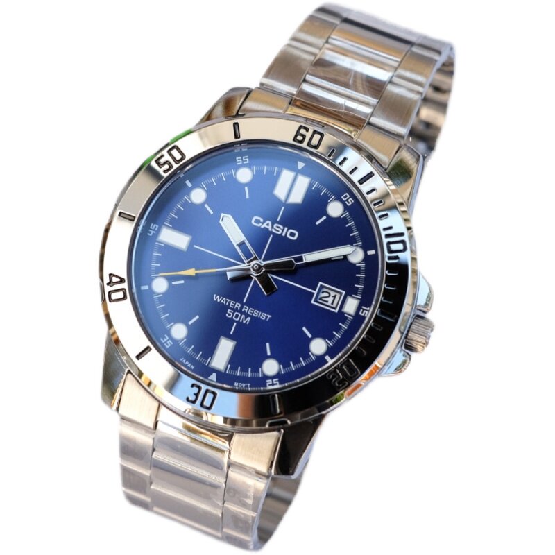 卡西欧CASIO正品男表剑鱼水鬼海洋之心比尔盖茨同款MTP-VD01D-2E