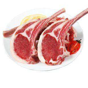 法式羊排新鲜小羊排烧烤食材半成品原切战斧羊排羊肉新鲜冷冻商用