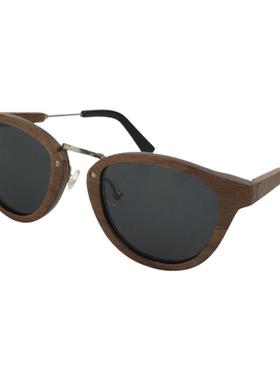 墨镜复古风鼻梁框架圆形太阳眼镜