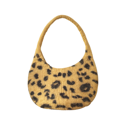 率性豹纹猫爪腋下包包尼泊尔小众