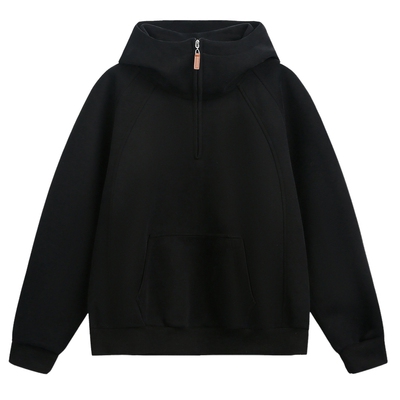 加绒加厚卫衣连帽美式