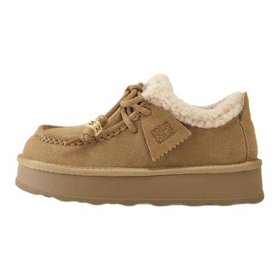 millies妙丽女鞋厚底防滑毛毛鞋