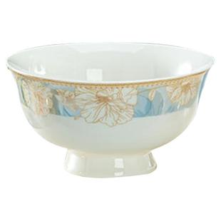 景德镇陶瓷碗家用2025新款6英寸高脚碗中式汤碗高档米饭碗面碗