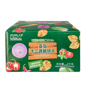 星期十蔬菜小饼干咸味薄脆饼儿童零食年货小吃整箱4斤装包邮多省