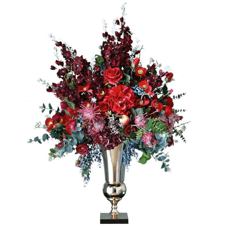 仿真花假花酒店大堂前台别墅商场客厅摆台高档轻奢装饰花摆设摆件