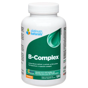 加拿大Platinum Naturals B Complex复合维生素B族60粒代谢