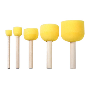 儿童早教印章海绵笔刷滚筒涂手指画颜料工具DIY绘画美术涂鸦滚轮美术用品画具画画工具套装训练宝宝