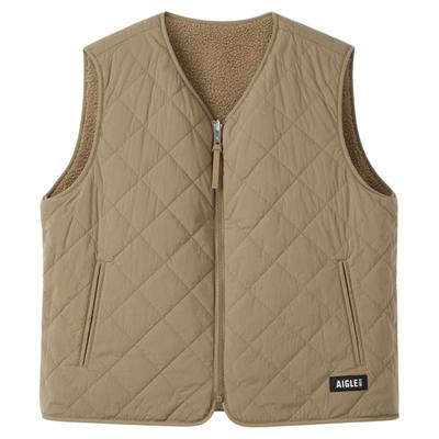 艾高女士双面马甲无袖外套保暖衣