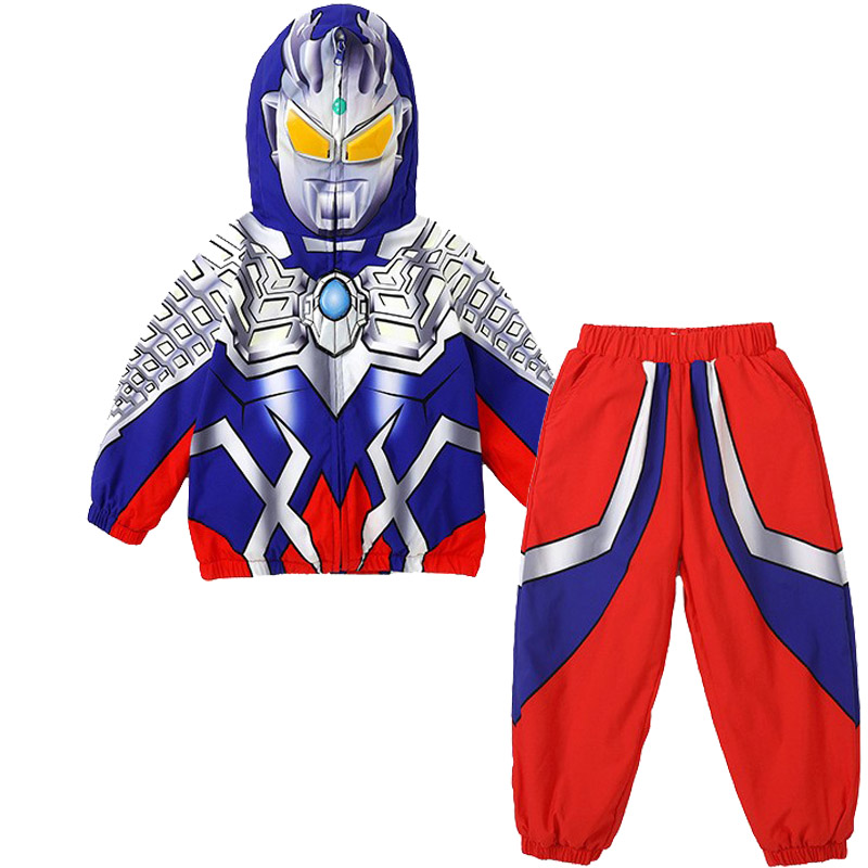 奥特曼秋季发光套装男童儿童衣服