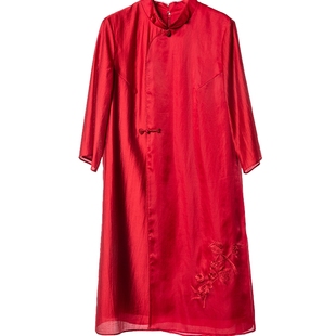 Distin Kidny/迪凯国风改良旗袍连衣裙女夏优雅气质新娘礼服