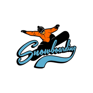 Snowboarding汽车贴纸滑雪运动滑板雪橇网红车身后备箱装饰贴