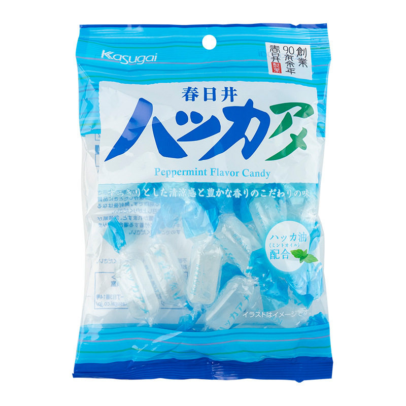 春日井薄荷糖硬糖果清凉喉糖薄荷喜糖kasugai水晶糖日本进口零食