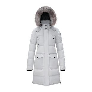 MOOSE KNUCKLES Causapcal ONYX 女士简约长款羽绒派克大衣