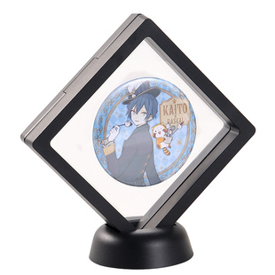 相框型吧唧谷子展示架金属徽章勋章展示框pe膜悬浮耳环项链收纳盒