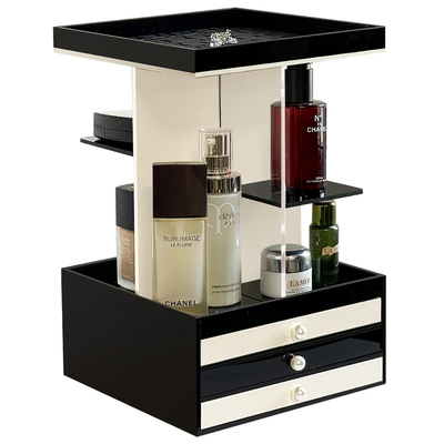 轻奢旋转亚克力化妆品置物架