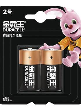 金霸王LR14.C型2号碱性电池中号遥控器费雪玩具手电筒燃气热水器
