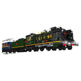 宇星模王旗舰店铁路模型火车蒸汽机可APP遥控拼装积木男孩玩具