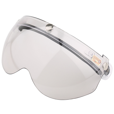 台湾w镜片复古头盔透明