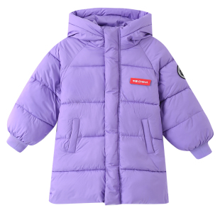 2025新款羽绒棉服加厚中长款男童女童冬季棉袄中大童过膝洋气外套