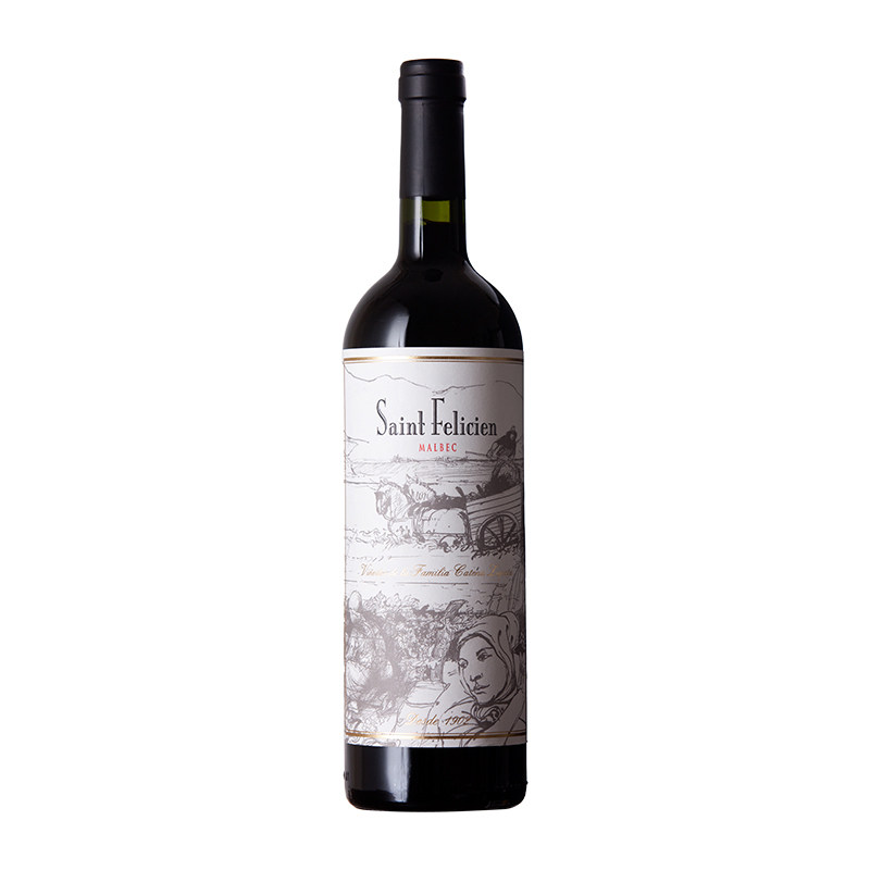 陈酿12个月 阿根廷Saint Felicien圣菲利希安马尔贝克干红葡萄酒