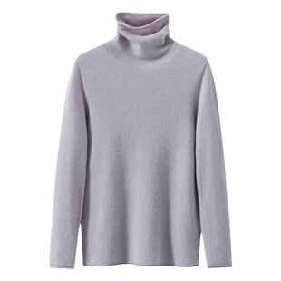 诗意缱绻丨100%山羊绒高领针织打底衫冬季内搭保暖毛衣2024新款女