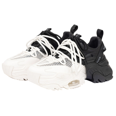 薇薇燃休闲气垫厚底老爹鞋拼色