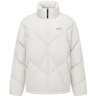 斯凯奇冬季男女同款机能风上衣防泼水短款保暖羽绒服外套时尚舒适