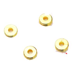 美国进口18K包金保色隔珠隔片双层散珠手串DIY手链项链手工配件