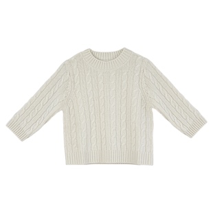 ArborTree 100%内蒙古小山羊绒男女宝秋冬半高领针织套头保暖毛衣