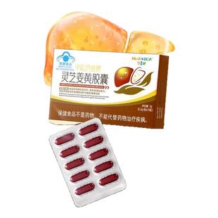 华喜达医药保健灵芝姜黄胶囊辅助保护化学性肝损伤增强免疫力