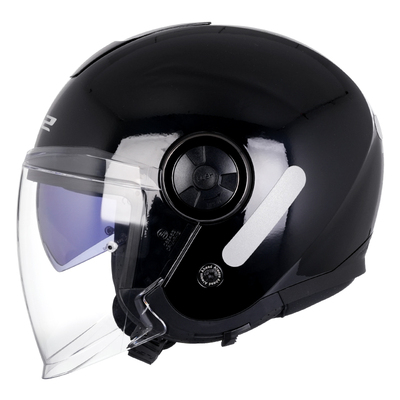 LS2摩托车双镜片半盔覆式头盔