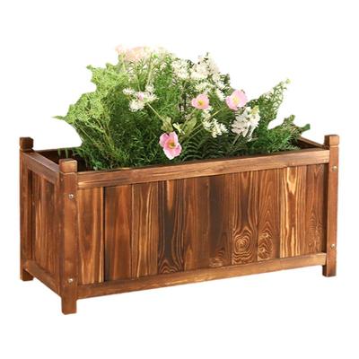 防腐木长方形种植花箱花槽花盆